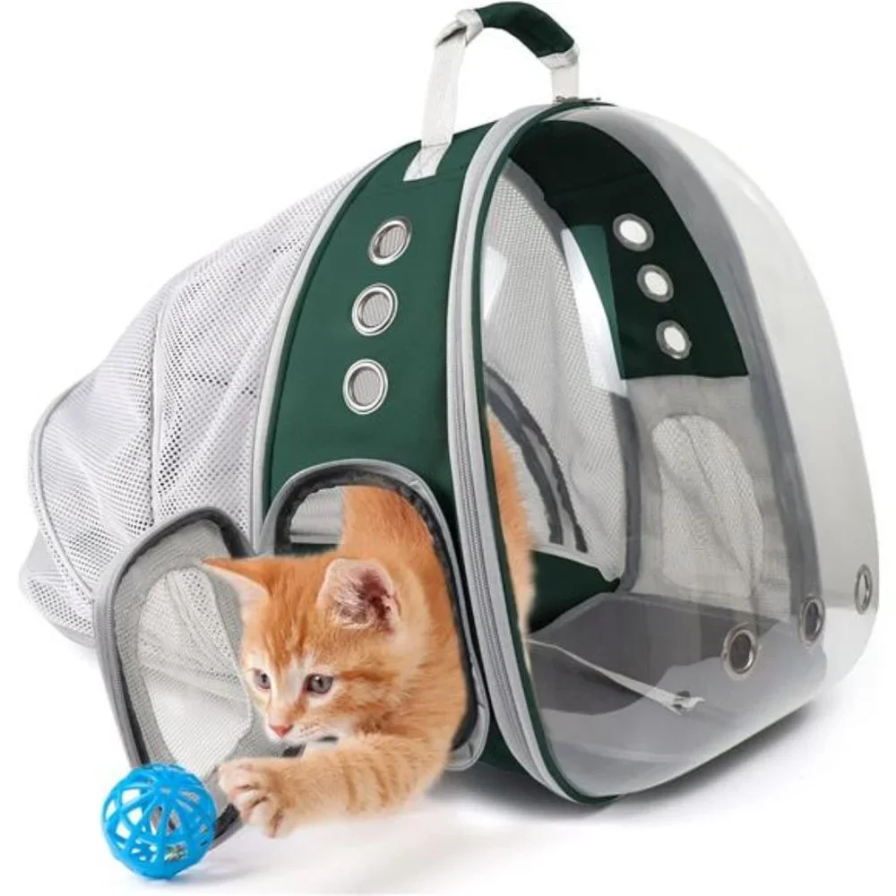 Cat Backpack Carrier,Expandable Pet Bubble Backpack Airline Approved, Pet Travel